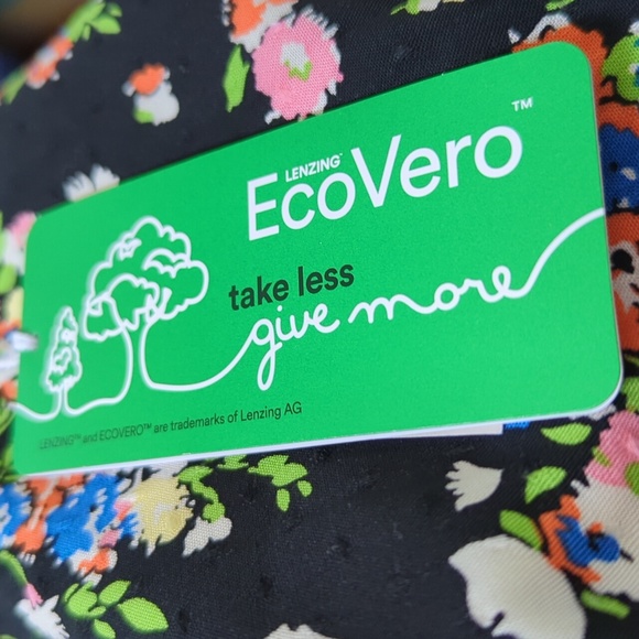 Boden Crew Neck Fit-and-Flare Dress Black, Wild Cluster - Picture 14 of 16